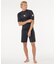 RIPCURL/水着 16MMRV UPF50+ 対塩素加工 半袖 ラッシュガード Tシャツ WAVES UPF PERF S/S リップカール メンズ ムラサキスポーツ