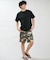 RVCA/水着 BG041857 ラッシュガード 半袖 Tシャツ メンズ UVカット 吸水速乾 ストレッチ 耐塩素 水陸両用 ルーカ メンズ ムラサキスポーツ