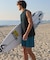 RVCA/水着 BG041862 ラッシュガード タンクトップ メンズ UVカット 吸水速乾 ストレッチ 耐塩素 水陸両用 ルーカ メンズ ムラサキスポーツ