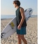 RVCA/水着 BG041862 ラッシュガード タンクトップ メンズ UVカット 吸水速乾 ストレッチ 耐塩素 水陸両用 ルーカ メンズ ムラサキスポーツ