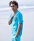 【限定】lost/水着 LM6S-4302 ラッシュガード 半袖 Tシャツ UVカット 速乾 ストレッチ 水陸両用 ロスト メンズ ムラサキスポーツ限定
