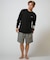 Hurley/水着 MALS26106P ラッシュガード 長袖 Tシャツ ロンT UVカット ストレッチ 疎水性 抗菌防臭 水陸両用 ハーレー メンズ ムラサキスポーツ