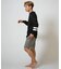 Hurley/水着 MALS26106P ラッシュガード 長袖 Tシャツ ロンT UVカット ストレッチ 疎水性 抗菌防臭 水陸両用 ハーレー メンズ ムラサキスポーツ