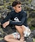 QUIKSILVER/水着 QLY261002 ラッシュガード 長袖 Tシャツ ロンT UVカット 速乾 ストレッチ クイックシルバー メンズ ムラサキスポーツ