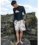 QUIKSILVER/水着 QLY261002 ラッシュガード 長袖 Tシャツ ロンT UVカット 速乾 ストレッチ クイックシルバー メンズ ムラサキスポーツ