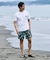 RIPCURL/水着 RCM6S-4303 UPF50＋ 水陸両用 半袖 Tシャツ UVケアラッシュガード リップカール メンズ ムラサキスポーツ