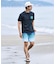 RIP CURL/水着 RCM6S-4304 半袖 Tシャツ UPF50＋ UVケアラッシュガード リップカール メンズ ムラサキスポーツ