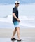 RIP CURL/水着 RCM6S-4304 半袖 Tシャツ UPF50＋ UVケアラッシュガード リップカール メンズ ムラサキスポーツ