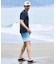 RIP CURL/水着 RCM6S-4304 半袖 Tシャツ UPF50＋ UVケアラッシュガード リップカール メンズ ムラサキスポーツ