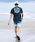 RIP CURL/水着 RCM6S-4304 半袖 Tシャツ UPF50＋ UVケアラッシュガード リップカール メンズ ムラサキスポーツ