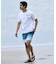 RIPCURL/水着 RCM6S-4305 UPF50＋ 水陸両用 半袖 Tシャツ UVケアラッシュガード リップカール メンズ ムラサキスポーツ