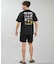 RIPCURL/水着 RCM6S-4306 UPF50＋ 水陸両用 STICKER ICON RASH UVケアラッシュガード 半袖 Tシャツ リップカール メンズ ムラサキスポーツ
