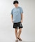 RIPCURL/水着 RCM6S-4306 UPF50＋ 水陸両用 STICKER ICON RASH UVケアラッシュガード 半袖 Tシャツ リップカール メンズ ムラサキスポーツ