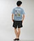RIPCURL/水着 RCM6S-4306 UPF50＋ 水陸両用 STICKER ICON RASH UVケアラッシュガード 半袖 Tシャツ リップカール メンズ ムラサキスポーツ
