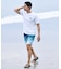 RIPCURL/水着 RCM6S-4307 UPF50＋ 水陸両用 半袖 Tシャツ UVケアラッシュガード リップカール メンズ ムラサキスポーツ
