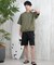 【限定】THREEWEATHER/水着 TW25S4301 ラッシュガード 半袖 Tシャツ UVカット 吸水速乾 水陸両用 スリーウェザー メンズ ムラサキスポーツ