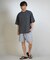 【限定】THREEWEATHER/水着 TW25S4301 ラッシュガード 半袖 Tシャツ UVカット 吸水速乾 水陸両用 スリーウェザー メンズ ムラサキスポーツ