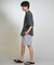 【限定】THREEWEATHER/水着 TW25S4301 ラッシュガード 半袖 Tシャツ UVカット 吸水速乾 水陸両用 スリーウェザー メンズ ムラサキスポーツ