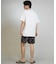 【限定】THREEWEATHER/水着 TW6S-4301 「永井博コラボ」半袖 Tシャツ ラッシュガード UVケア 水陸両用 スリーウェザー メンズ ムラサキスポーツ