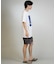 【限定】THREEWEATHER/水着 TW6S-4301 「永井博コラボ」半袖 Tシャツ ラッシュガード UVケア 水陸両用 スリーウェザー メンズ ムラサキスポーツ