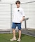 【限定】RVCA/BG041P02 半袖 Tシャツ バックプリント OE BANDANA BALANCE PATCH ルーカ メンズ ムラサキスポーツ限定