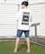 【限定】RVCA/BG041P02 半袖 Tシャツ バックプリント OE BANDANA BALANCE PATCH ルーカ メンズ ムラサキスポーツ限定