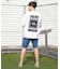 【限定】RVCA/BG041P02 半袖 Tシャツ バックプリント OE BANDANA BALANCE PATCH ルーカ メンズ ムラサキスポーツ限定