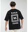 【限定】RVCA/BG041P02 半袖 Tシャツ バックプリント OE BANDANA BALANCE PATCH ルーカ メンズ ムラサキスポーツ限定