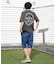 【限定】RVCA/BG041P03 半袖 Tシャツ バックプリント CIRCLE BALANCE OE ST ルーカ メンズ ムラサキスポーツ限定