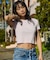 RVCA/BG043211 半袖 Tシャツ クロップド丈 ショート丈 RVCA SS BABY TEE ルーカ レディース ムラサキスポーツ