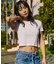 RVCA/BG043211 半袖 Tシャツ クロップド丈 ショート丈 RVCA SS BABY TEE ルーカ レディース ムラサキスポーツ