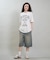 RVCA/BG043215 半袖 Tシャツ ルーズフィット ロゴ SOUVENIR LOGO LOOSE FIT T ルーカ レディース ムラサキスポーツ