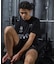 RVCA/BG04A222 速乾 軽量 ストレッチ セットアップ対応 半袖 Tシャツ バックプリント SPIRIT ALL OVER ルーカ メンズ ムラサキスポーツ