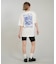RVCA/BG04C212 半袖 Tシャツ バックプリント ルーズフィット SUN TIDES ICON LOSE FIT ルーカ レディース ムラサキスポーツ