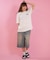 RVCA/BG04C213 半袖 Tシャツ バックプリント ルーズフィット FOIL PRINT LOSE FIT TEE ルーカ レディース ムラサキスポーツ
