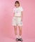 RVCA/BG04C216 半袖 Tシャツ クロップド丈 ショート丈 RHINESTONE MINI TEE ルーカ レディース ムラサキスポーツ