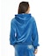 BILLA BONG/BG014011 ジップアップ パーカー フーディー ベロア セットアップ対応 SURF CAMP PALM 73 ZIP HOODIE ビラボン レディース ムラサキスポーツ