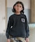 RVCA/キッズ BG046050 長袖 Tシャツ ロンT 子供服 バンダナロゴ バックプリント ルーカ 男の子 女の子 ムラサキスポーツ