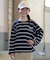 ROXY/キッズ TLT264110 長袖 Tシャツ ロンT ロゴ バックプリント ボーダー柄 ヴィンテージライク 子供服 ロキシー 女の子 ムラサキスポーツ