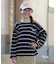 ROXY/キッズ TLT264110 長袖 Tシャツ ロンT ロゴ バックプリント ボーダー柄 ヴィンテージライク 子供服 ロキシー 女の子 ムラサキスポーツ