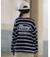 ROXY/キッズ TLT264110 長袖 Tシャツ ロンT ロゴ バックプリント ボーダー柄 ヴィンテージライク 子供服 ロキシー 女の子 ムラサキスポーツ