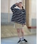 ROXY/キッズ TLT264110 長袖 Tシャツ ロンT ロゴ バックプリント ボーダー柄 ヴィンテージライク 子供服 ロキシー 女の子 ムラサキスポーツ