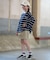 ROXY/キッズ TLT264110 長袖 Tシャツ ロンT ロゴ バックプリント ボーダー柄 ヴィンテージライク 子供服 ロキシー 女の子 ムラサキスポーツ