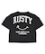 RUSTY/キッズ 水着 4点セット 966801 セパレートタイプ 半袖 Tシャツ ショートパンツ ラスティー 女の子 ムラサキスポーツ