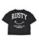 RUSTY/キッズ 水着 4点セット 966801 セパレートタイプ 半袖 Tシャツ ショートパンツ ラスティー 女の子 ムラサキスポーツ