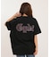 【限定】GYDA/072642772301 半袖 Tシャツ GD BACK BIG T/S ロング丈 ラインストーン ジェイダ レディース ムラサキスポーツ限定