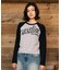 RIKKAFEMME/RF6F-2202 長袖 Tシャツ ロンT ロゴプリント ラグラン リッカファム レディース ムラサキスポーツ