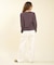 RIKKAFEMME/RF6F-3102 ロングパンツ レディース デニム パンツ Gパン フリンジフレアデニム リッカファム レディース ムラサキスポーツ