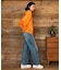 RIKKAFEMME/RF6F-3102 ロングパンツ レディース デニム パンツ Gパン フリンジフレアデニム リッカファム レディース ムラサキスポーツ