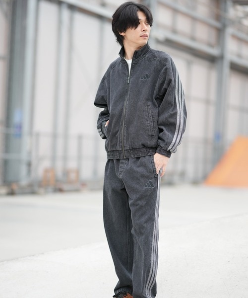 adidas/KGJ38 トラックジャケット デニム M STADIUM ウォッシュデニム